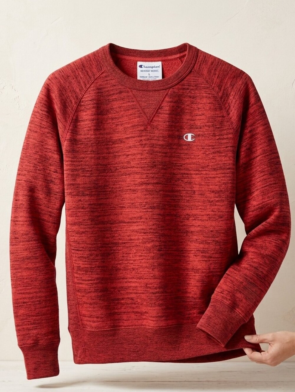 Champion Authentic Athletic Apparel Crewneck Sweater Textured French Terry Top